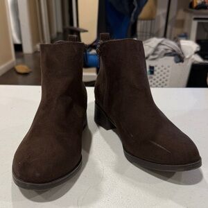 SO Brown Suede Ankle Boots